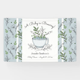 Tea Cup Tea Party Baby shower Spandoek
