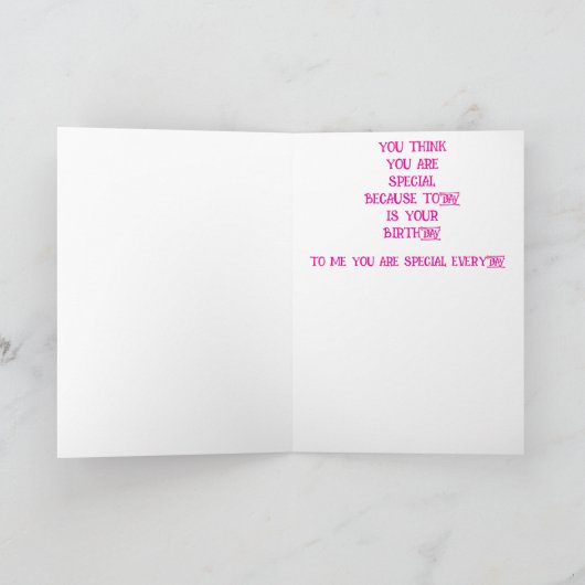 TEA CUP VERJAARDAG KAART (Binnen)