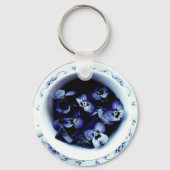Tea Cup Violet Sleutelhanger (Voorkant)