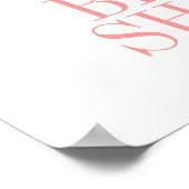 Tea Cup Vrijgezellenfeest Welkomstteken Poster (Hoek)