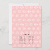 Tea Cup Vrijgezellenfeest Word Scramble Game Kaart (Achterkant)