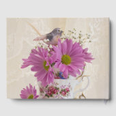 Tea Cups en Daisies Gastenboek (Achterkant)