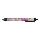 Tea Cups en Daisies Zwarte Inkt Pen (Bodem)
