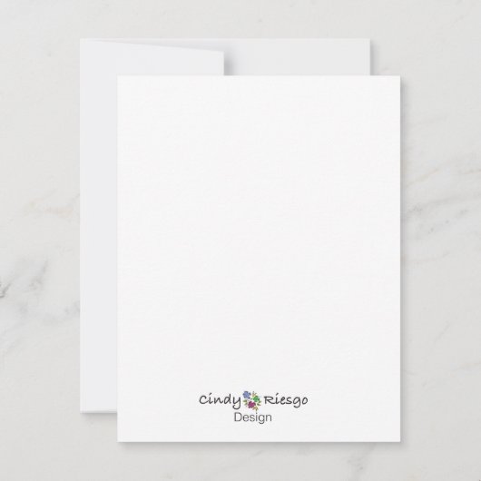 Tea Cups Greeting Card Notitiekaartje (Achterkant)