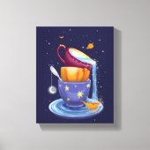 Tea cups Herfst Whimsical Canvas Print (Voorkant)