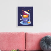 Tea cups Herfst Whimsical Canvas Print (Insitu (Woonkamer))