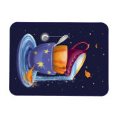 Tea cups Herfst Whimsical Magnet Magneet (Horizontaal)
