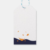 Tea cups Herfst Whimsical Tea Party Cadeaulabel (Achterkant)