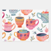 Tea Cups Inpakpapier Vel (Voorkant)