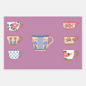 Tea Cups Inpakpapier Vel (Voorkant 3)