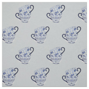 Tea cups kobalt stof