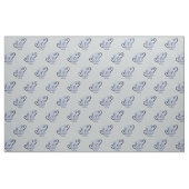 Tea cups kobalt stof (Fat Quarter)