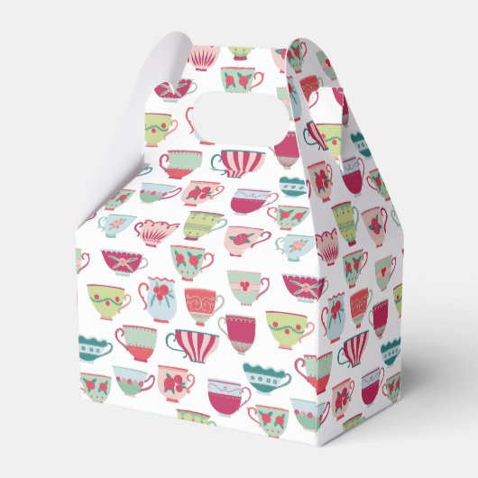 Tea Cups Modern  Bedankdoosjes (Achterkant)