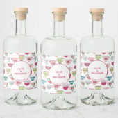 Tea Cups Modern  Likeurfles Etiket (Flessen)