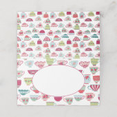 Tea Cups Modern  Plaatskaartje (Buitenkant ongevouwen)