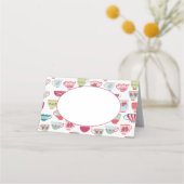 Tea Cups Modern  Plaatskaartje (Voorkant)