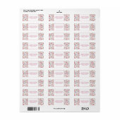 Tea Cups Modern  Return Address Etiket (Full Sheet)