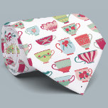Tea Cups Modern Stropdas<br><div class="desc">Een moderne opname van beenderchina of porseleinen theekbekertjes. Zet de ketel aan!</div>