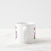 TEA CUPS OF EXPRESSO-MOKKEN - CHRISTMAS DESIGN GIF ESPRESSO KOP (Achterkant)