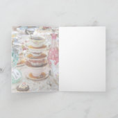 Tea Cups op een feestje Kaart (Binnen)