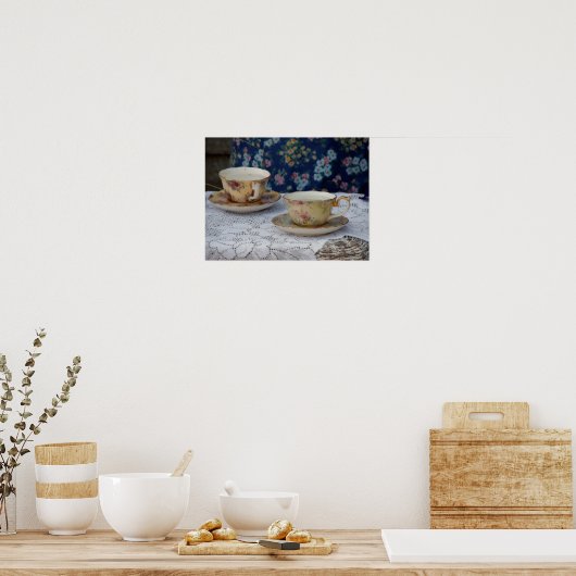 Tea Cups Poster (Keuken)