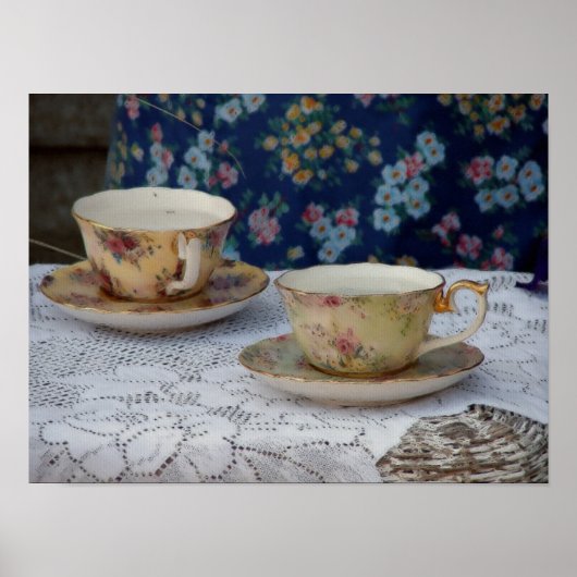 Tea Cups Poster (Voorkant)