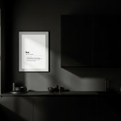 Tea Definition Dictionary Poster