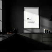 Tea Definition Dictionary Poster