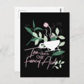 Tea doet onze fancy hulp briefkaart (Voorkant / Achterkant)