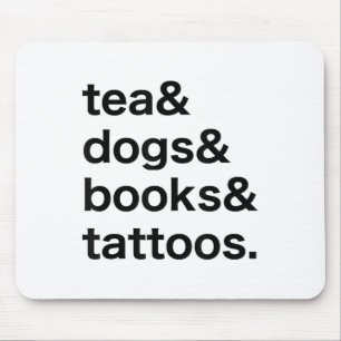 Tea Dogs Boeken Tattoos _1 Muismat