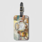 Tea door het Venster Bagagelabel (Voorkant (verticaal))