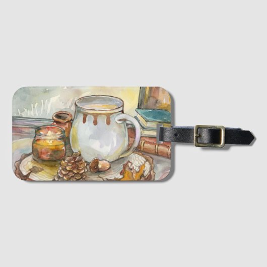 Tea door het Venster Bagagelabel (Voorkant (horizontaal))