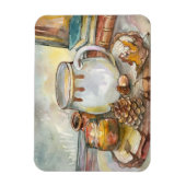 Tea door het Venster Magneet (Verticaal)