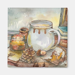 Tea door het Venster Magneet
