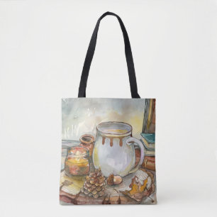 Tea door het Venster Tote Bag