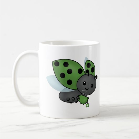 Tea Drink Ladybug Coffee Mok (Links)