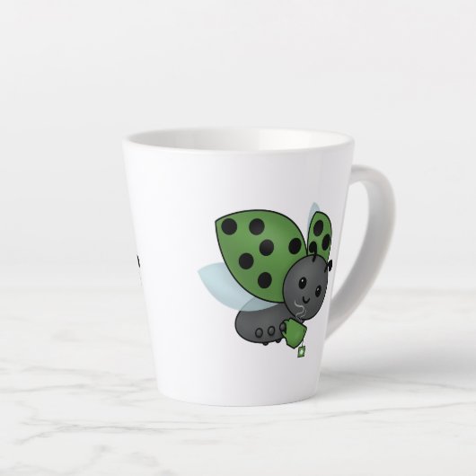 Tea Drink Ladybug Latte Mok (Rechterhoek)