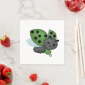 Tea Drink Ladybug Napkins Servet (Insitu)