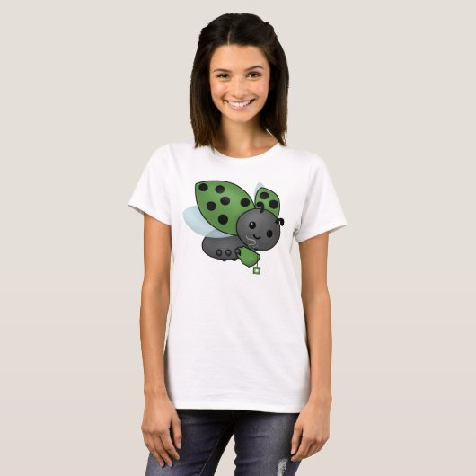 Tea Drink Ladybug T-Shirt (Voorkant volledig)