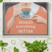 Tea Drinker, cuppa Theedoek (Gevouwen)