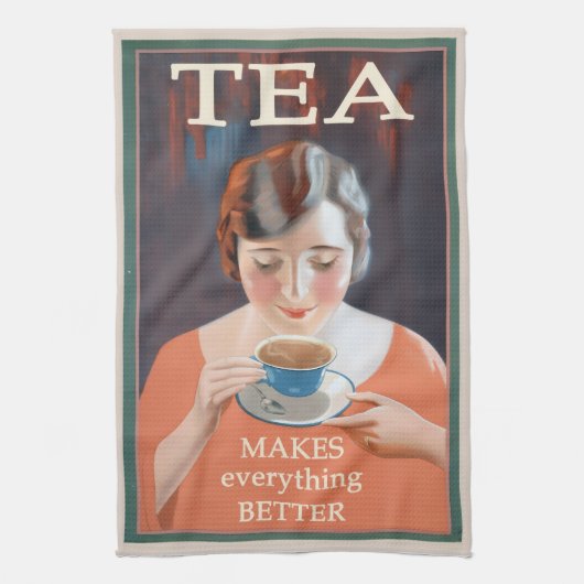 Tea Drinker, cuppa Theedoek (Verticaal)