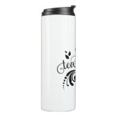 Tea Drinker, Gift for Tea Lover Thermosbeker (Gedraaid links)