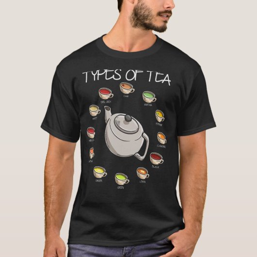 Tea Drinker Powered by Matcha tea Herbal T-shirt (Voorkant)