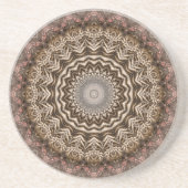 Tea Dyed Mandala Onderzetter (Voorkant)