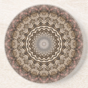 Tea Dyed Mandala Onderzetter