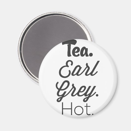 Tea - Earl Gray Hot Magneet (Voorkant / Achterkant)