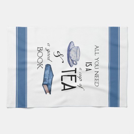 Tea en Books Cozy Reading Kitchen Towel Theedoek (Horizontaal)
