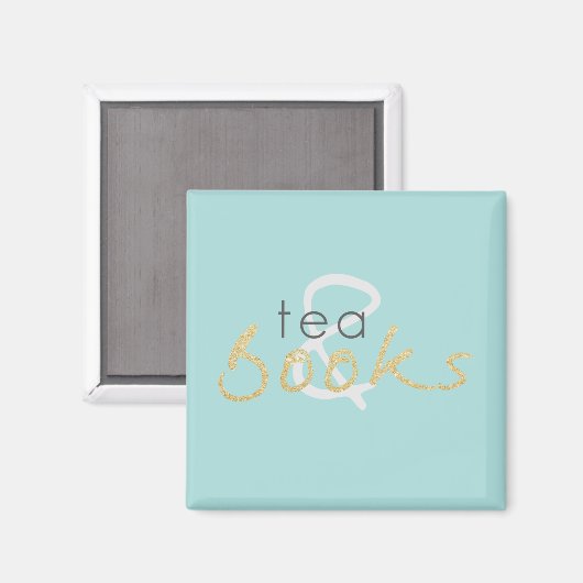 Tea en Books Magnet (Voorkant / Achterkant)