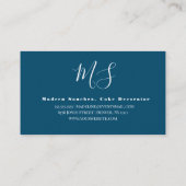 Tea en Cake Doodles Homemade Cake Bakery Visitekaartje (Achterkant)