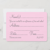 Tea en Cake  uitnodiging vanmiddag (Achterkant)